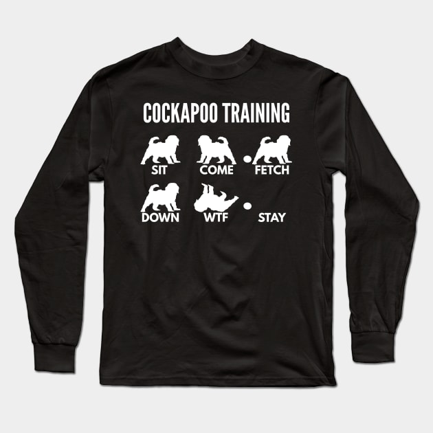 Cockapoo Training Spoodle Tricks Long Sleeve T-Shirt by DoggyStyles